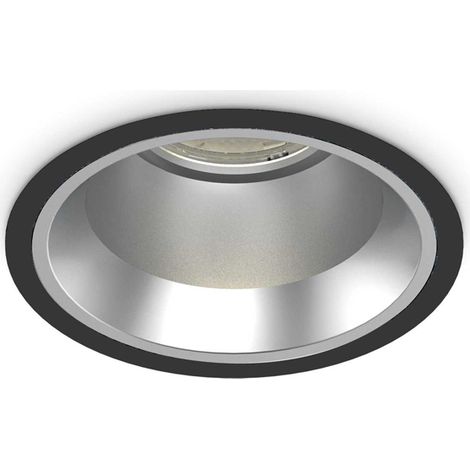 Faretto Incasso Off Alluminio Nero Led 28W 4000K Luce Naturale (1/2)
