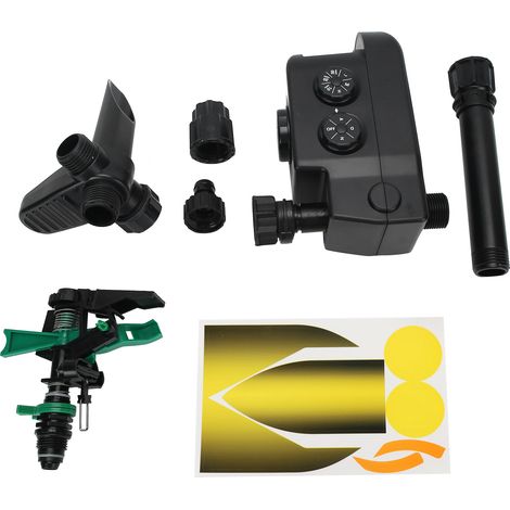 Solarbetriebener Gartensprenger mit Bewegungssensor und integriertem Timer – Vogelabwehr und automatische Bewässerung – 3 einstellbare Reichweiten (3/6/10 m), Ni-MH-Akku, ABS, 57 cm Länge, einzeln erh