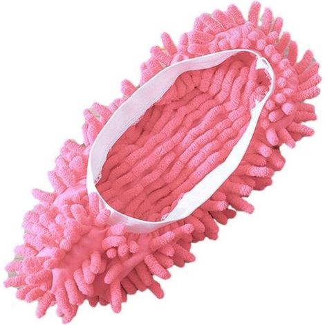 housse de protection pour chaussures de balai à franges, pour le nettoyage de la poussière du sol, pantoufles paresseuses, tête de (1/4)