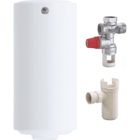 Thermor – Pack chauffe-eau électrique vertical 200 L – Résistance stéatite anti-entartrage – Thermostat mécanique réglable 50°/65° – Groupe de sécurité NF (1/5)