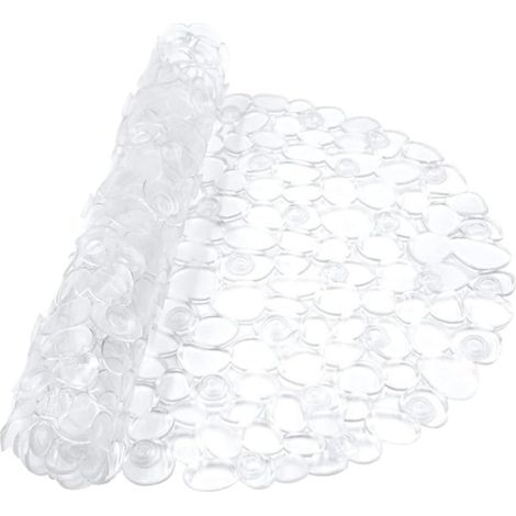 Tapis Bain Antidérapant PVC Épais pour Salle de Bain Design Galets Lavable (1/5)