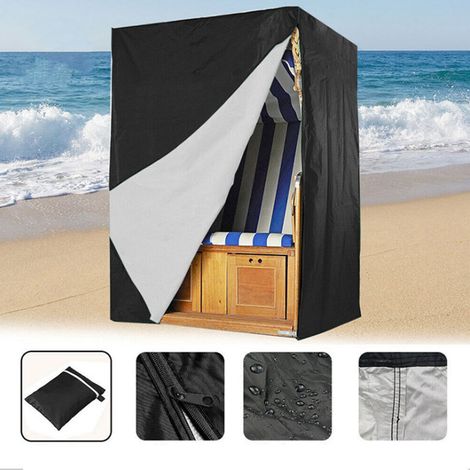 Schutzhülle für Strandstühle – Universelle Schutzhülle zum Schutz Ihrer Strandstühle, extrem wasserabweisend und UV-beständig, 135 x 105 x 175/140 cm (1/4)
