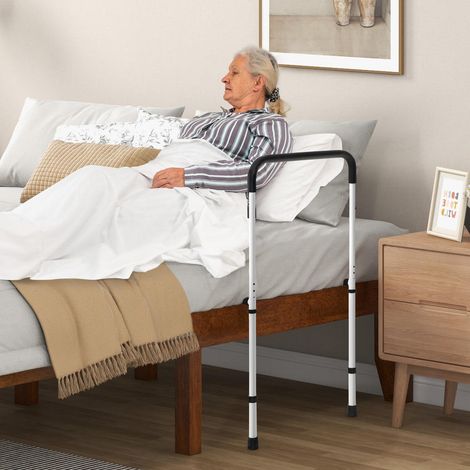 Différents lits - barre d'appui pour sortir du lit en sécurité, hauteur et longueur réglables (1/5)