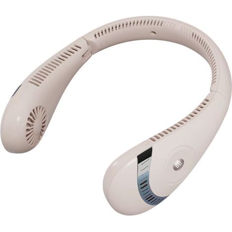 Ventilateur de cou portable rechargeable par USB, sans pales et silencieux idéal pour le sport et les activités de plein air en été. (1/4)