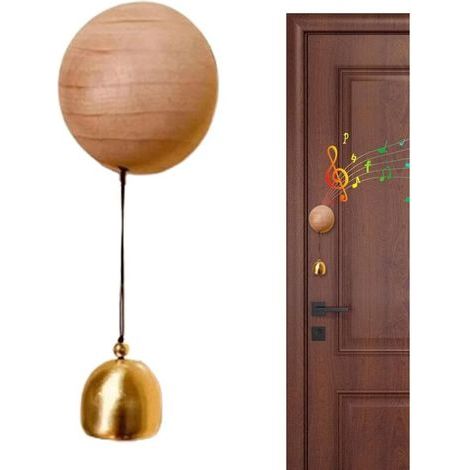Carillon Magnétique Décoratif pour Porte Entrée ou Commerce Sonnette Élégante Frigo Jardin Sans Pile Facile Installation (1/5)