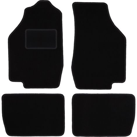 Alfombrillas de terciopelo negro para Honda Civic III hatchback (1983-1987)