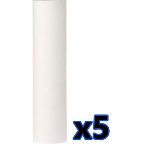 5x anti-sédiment 10 cartouche de 5um filtre à eau en polypropylène élimine les solides