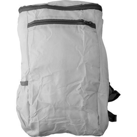 Sac à dos portable de 10 L pour sports de plein air fabriqué en tissu polyester imperméable, respirant et résistant aux déchirures, sac de rangement pliable léger (gris) (1/5)