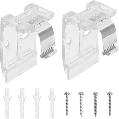 10 pcs Stores cellulaires Crochets à chevilles Supports de rideaux pour rideaux Support de stores Pièces de rechange pour stores verticaux Supports de maintien pour stores Clips (1/5)