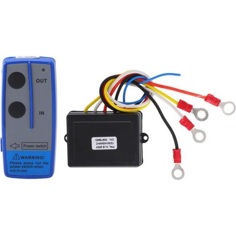 Kit Telecommande Treuil Sans Fil - Recepteur 434 MHz - Pour Treuil 12 V 24 V - Portee 22 86 M - 1 Unite (1/5)