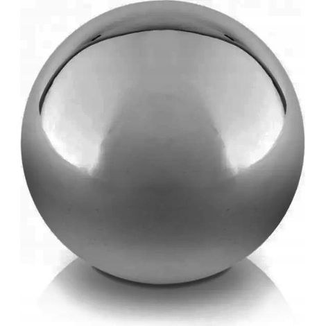 Sfera decorativa in ceramica argentata, 11 cm