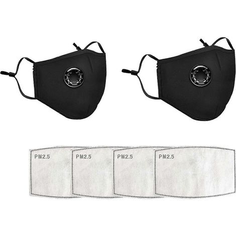 Masque anti-smog réutilisable PM2.5 Protection contre la pollution par le vent et la fumée (1/5)