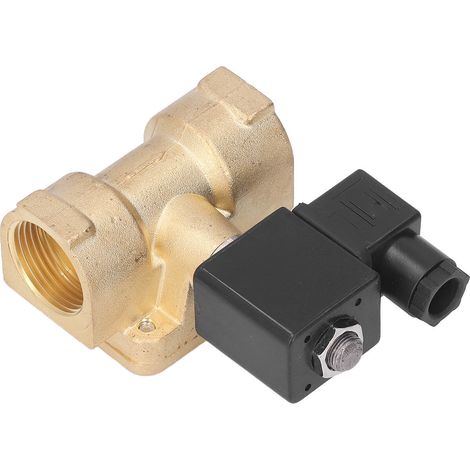 Vanne électromagnétique laiton G1in NC 2/2 voies membrane haute pression eau air AC220V (1/5)