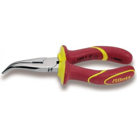 Pinza isolata 1000v becchi mezzotondi lunghissimi piegati beta 1168mq - 200 (1/2)