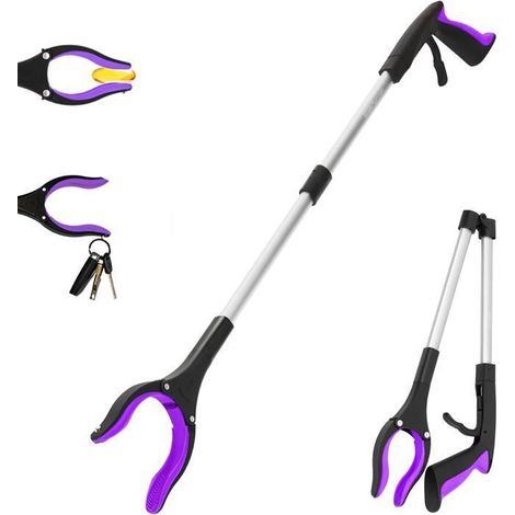 Pince de préhension - Bras de préhension pour personnes âgées et handicapées - Pince à déchets pliable avec aimant - 83 cm mununo (1/4)