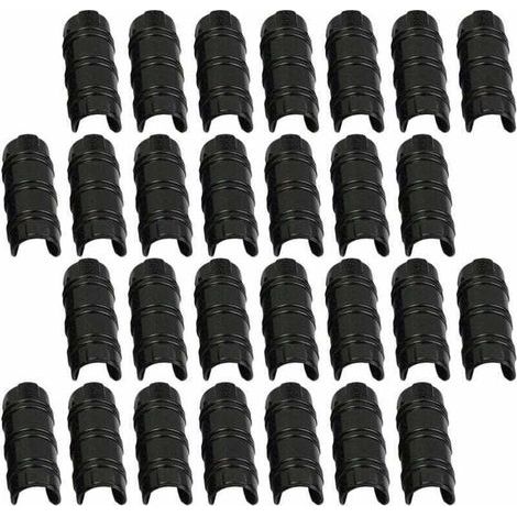 30 colliers de serrage de 32 mm pour fixation de bâches de jardin, serres, films et plantes (1/5)