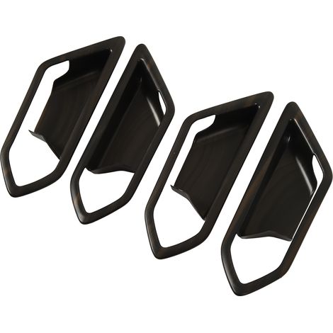 4 pièces Couvercle de poignée de porte intérieure, aspect bois de pêche, anti-rayures, installation facile pour ID.4 et ID.4X 2021-2023 (1/5)