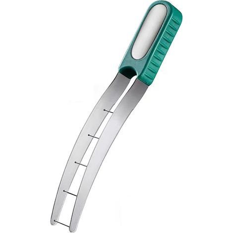 Coupe-Melon, Coupe-fruits, trancheuse de pastèque, Trancheuse en Cube de pastèque en Acier Inoxydable, Outil de Coupe de pastèque, Coupe-Melon de Salade de Fruits pour Gadget de Cuisine (1/3)