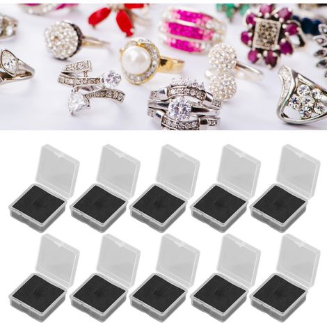 Boîte de rangement portable pour douilles de lampes LED, idéale pour ranger de petites pièces, des médicaments, des boucles d'oreilles et des bijoux + mousse 4 x 4 x 2 cm (1/5)