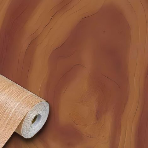 Rotolo 45cm x 15mt di pellicola adesiva effetto NOCE AMERICANO 3d HD per mura e mobili