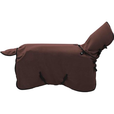 Horse Blanket Full Dark Brown 115 cm Polyester vidaXL