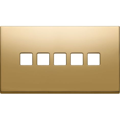 VIMAR - 22689.5.82 Plaque 5Mx5 BS Or plat