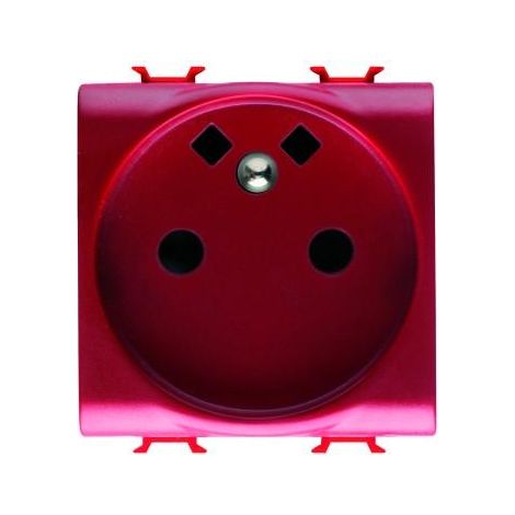 PRISE 2M 2 P+T 16A CÂB.RAPIDE FR.ROUGE GEWISS GW10257F
