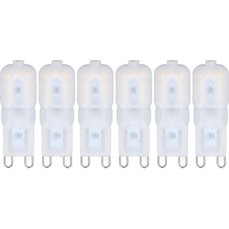 6 Stück G9 LED-Glühbirnen für Decken- oder Pendelleuchten
