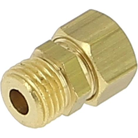 Anquier – Raccord laiton bicône Ø6 mâle 1/4 – Raccord à olive conforme A.C.S. – Pour installations sanitaires et de chauffage