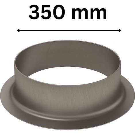 bride de raccordement 350 mm métal système de ventilation raccord de conduit raccord (1/5)