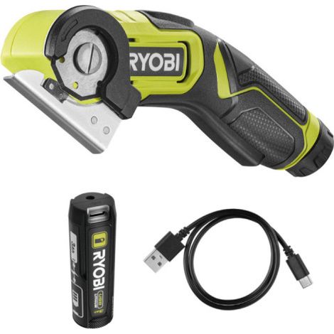Pack RYOBI 4V Mini-scie RCT4-0 - lame 38cm - 1 Batterie 3,0Ah - Câble USB (1/5)