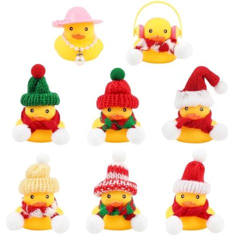 Ensemble de 8 boîtes de Noël avec canards de Noël, cadeaux pour enfants et adultes, décoration de Noël (1/3)