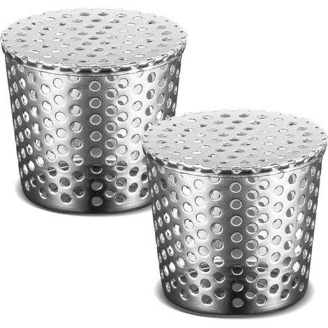 Filtres De Gouttière, 2 Pièces Filtre Gouttière, 87 à 110 mm Tamis de Gouttière, Crapaudine en Acier Inoxydable, Protection de Feuilles de Gouttière, pour Gouttières, Tuyau de Descente (1/2)