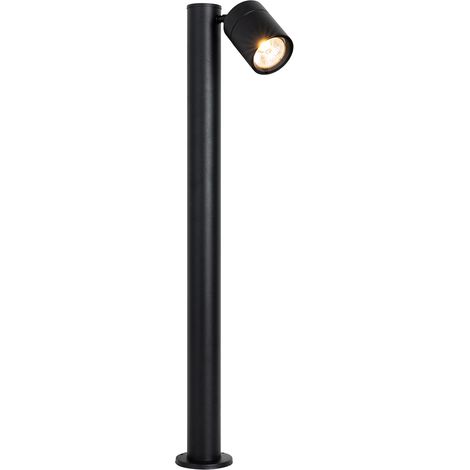 Stehende Außenleuchte schwarz 80 cm AR70 verstellbar IP44 - Solo