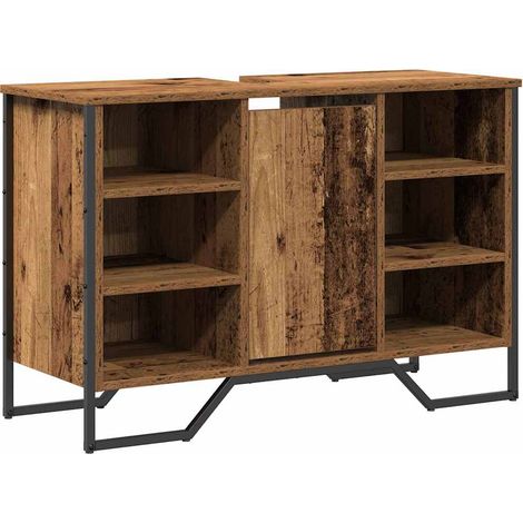 Maison Exclusive - Waschbeckenschrank Altholz 91 x 35 x 60 cm Hol