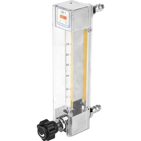 LZB-3 Glasrohr-Durchflussmesser für Flüssigkeiten, Wasserdurchflussmesser für saure und alkalische Flüssigkeiten, 10–100 ml/min (1/5)
