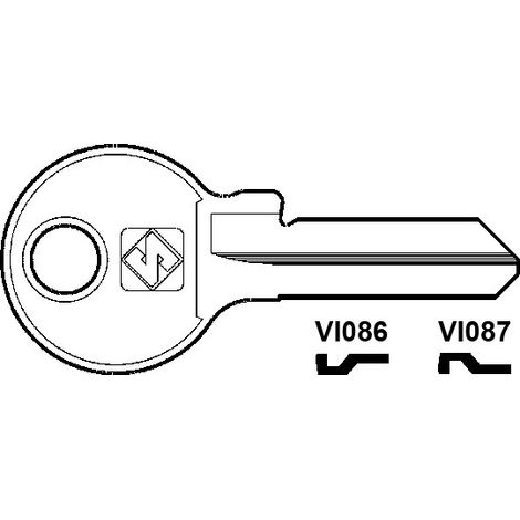 Chiavi per cilindri viro 5 spine piccole - vi087 sx