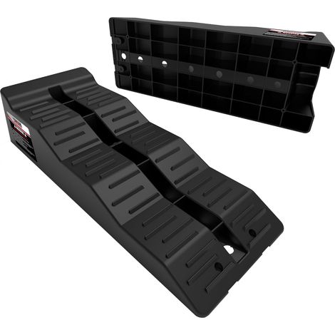 Cales cavalières pour camping-car - 2 PIÈCES/1 SET, La capacité de charge maximale est de jusqu'à 10 tonnes - Cales cavalières pour caravane, camping-car et remorque (Cales cavalières noires) (1/5)