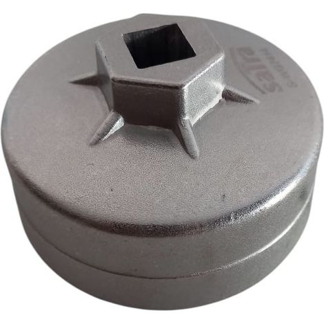 Chiave a tazza in alluminio per filtri gasolio gruppo vag diametro 74 x 14 lati