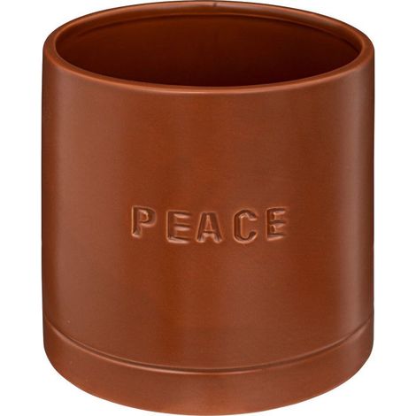 Cache-Pot en Céramique "Avi" 14cm Caramel (1/2)