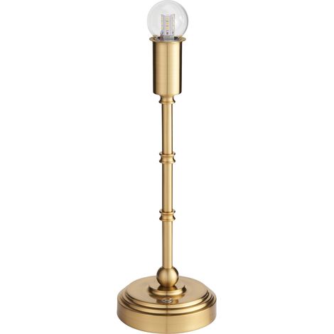 Base lampada tavolo LED 1,5W touch cordless ottone Endon (1/5)