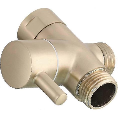 Duschumstellventil aus Messing G1/2" - Ideal für Systeme mit zwei Duschköpfen (1/5)