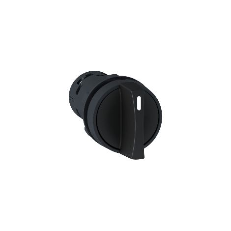 Interruptor de 2 posiciones, negro, 22 mm, 1 normalmente abierto (NO), 1 normalmente cerrado (NC), antirretorno, XB7ND25