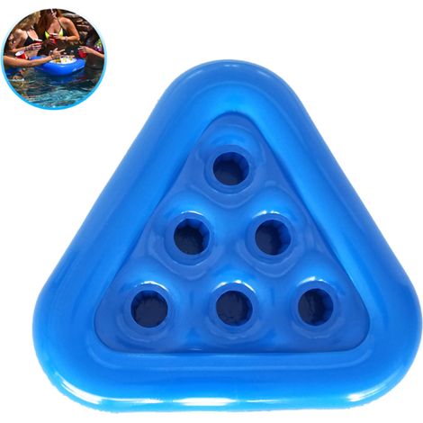 Dessous de verre gonflable triangulaire, porte-verre à bière flottant, dessous de verre pour piscine (1/5)