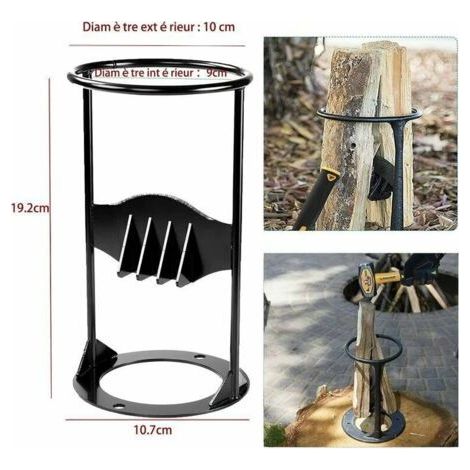 Fendeuse à bois robuste, protocole manuel, fendeuse à bois fabriquée à partir de bois de chauffage léger, fendeuse à bois d'allumage, adaptée au camping familial en plein air, petite taille (1/5)