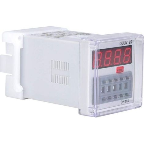 Compteur numérique à relais Affichage à LED 1-999900 11 broches 24V AC/DC DH48J-A