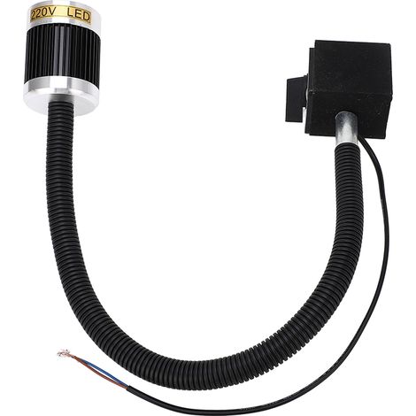 LED-Werkzeugmaschinenleuchte, flexibler Schwanenhals, Magnetfuß, helles, warmweißes Licht, CNC-Drehmaschinenleuchte, 220 V AC, 3 W (1/5)