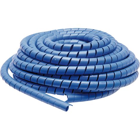 Gaine spiralée de protection pour tuyau hydraulique en PEHD, diamètre 27/32 mm, 20 m