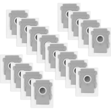 16 Staubsaugerbeutel für iRobot Roomba i7/i7+/i3/i3+/i4/i4+/i6/i6+/i8/i8+/S9/S9+/j7/j7+/E5/E6/E7 – Ersatzbeutel für iRobot Roomba i7 Zubehörset (1/4)