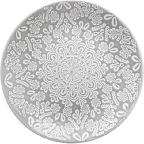 Lot de 6 Assiettes à Dessert "Hacienda" 22cm Gris